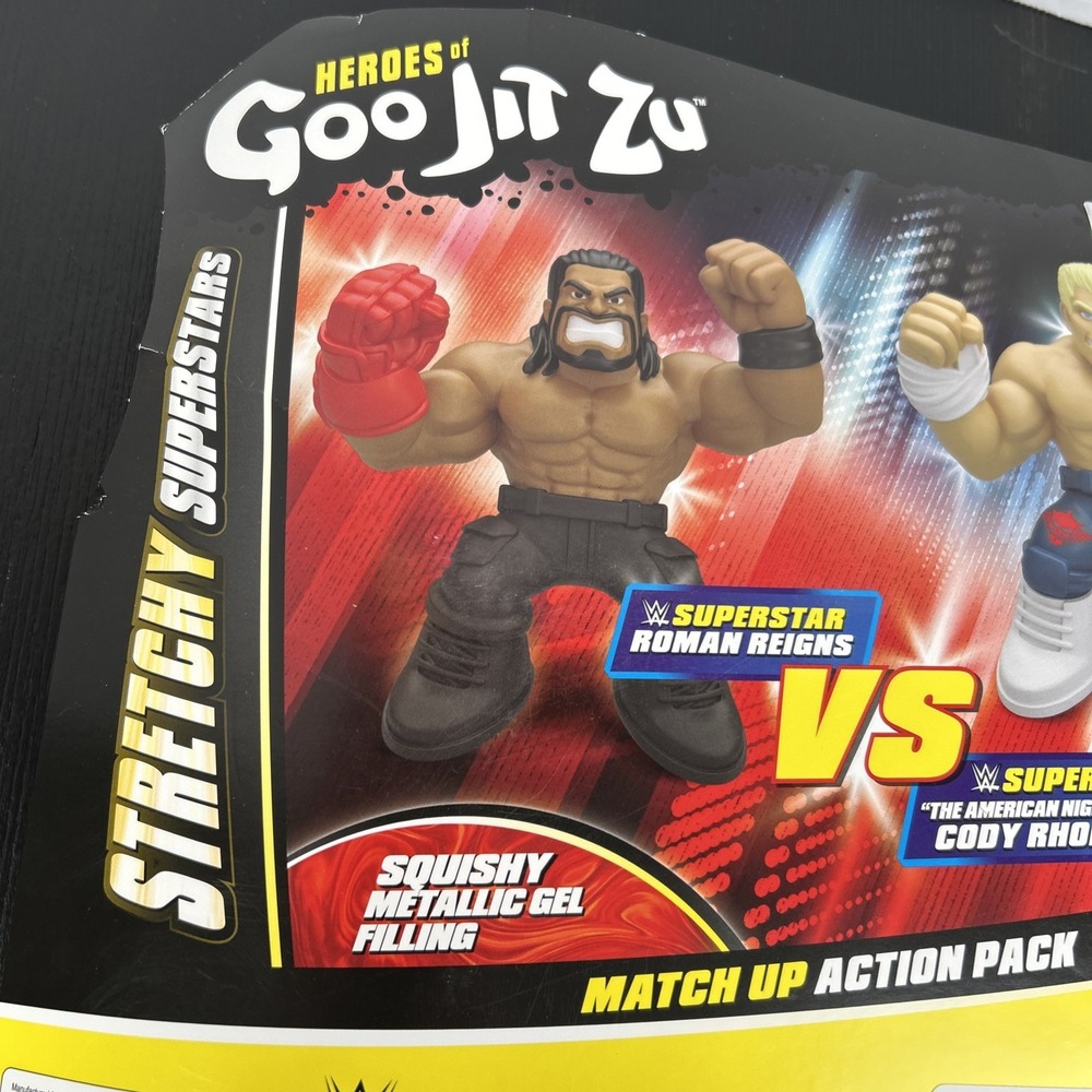 HEROES OF GOO JIT ZU SUPERSTAR ROMAN REIGNS VS SUPERSTAR CODY RHODES - Picture 7 of 7